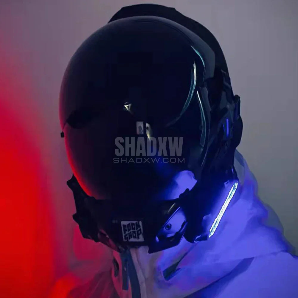 Dystopian Helmet LED