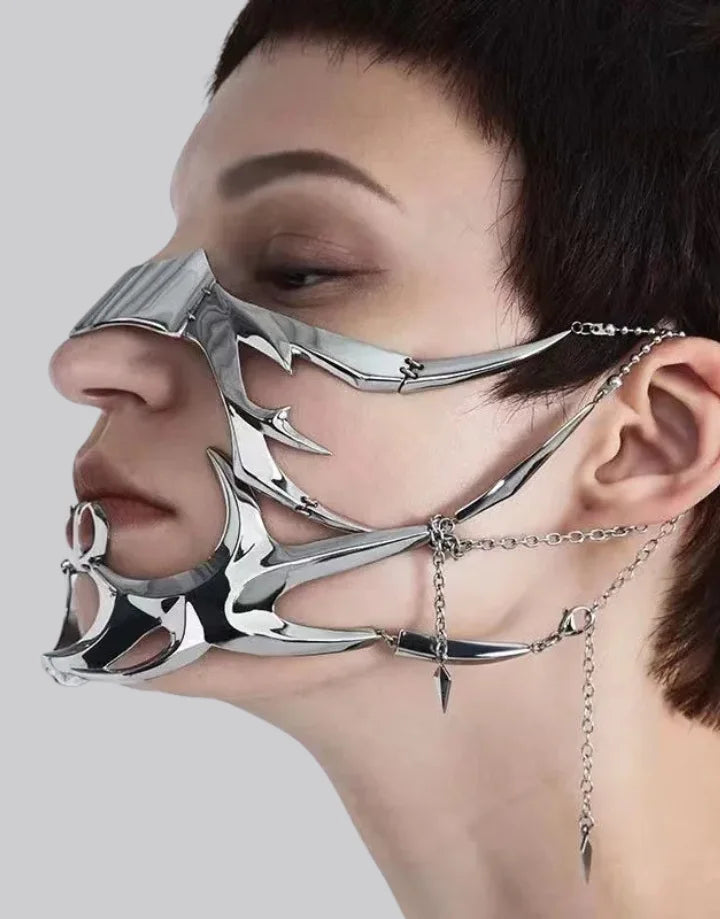 Cyberpunk Metal Mask