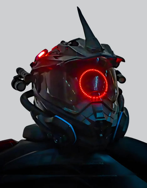 cyber motorcycle helmet Cyberpunk Motorcycle Helmet