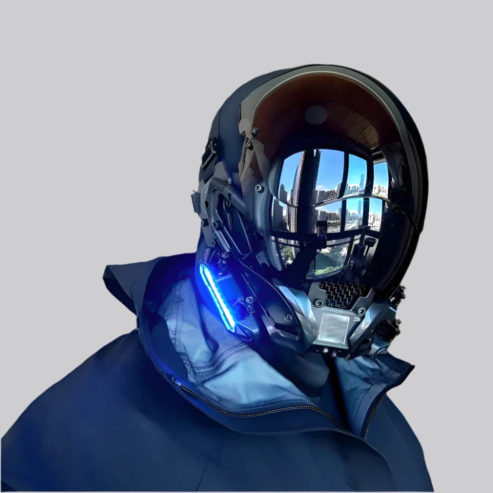 Dystopian Helmet LED