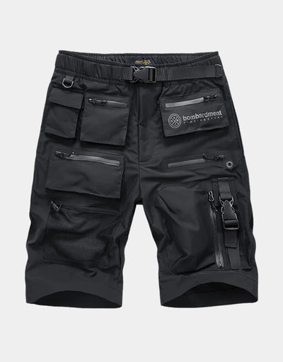Bermuda long homme, Pantalon en cuir, Cargo shorts, Techwear