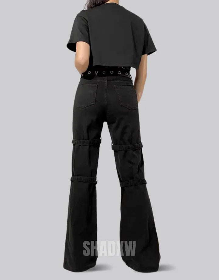 Goth Cargo Pants Womens