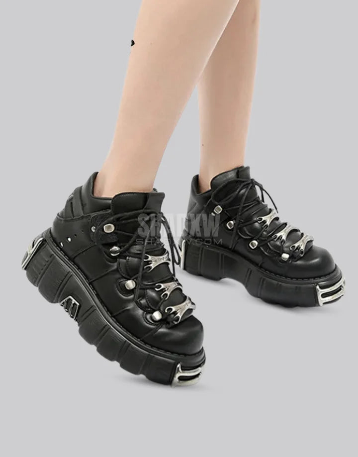 Goth Platform Sneakers Techwear