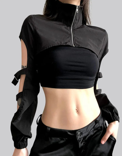 Women's Tactical Tank Top - Black Techwear Warcore Apparel – ™