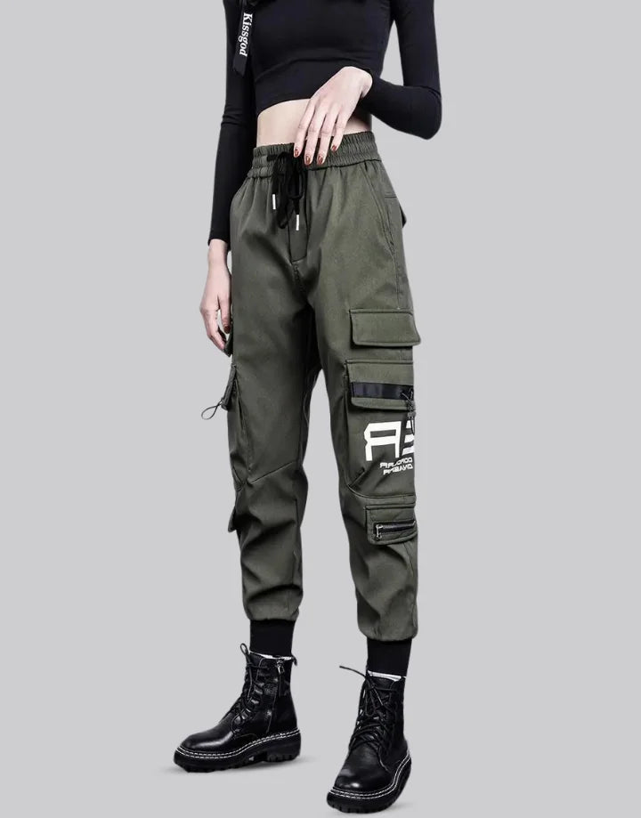 Green Cargo Pants For Women | Techwear