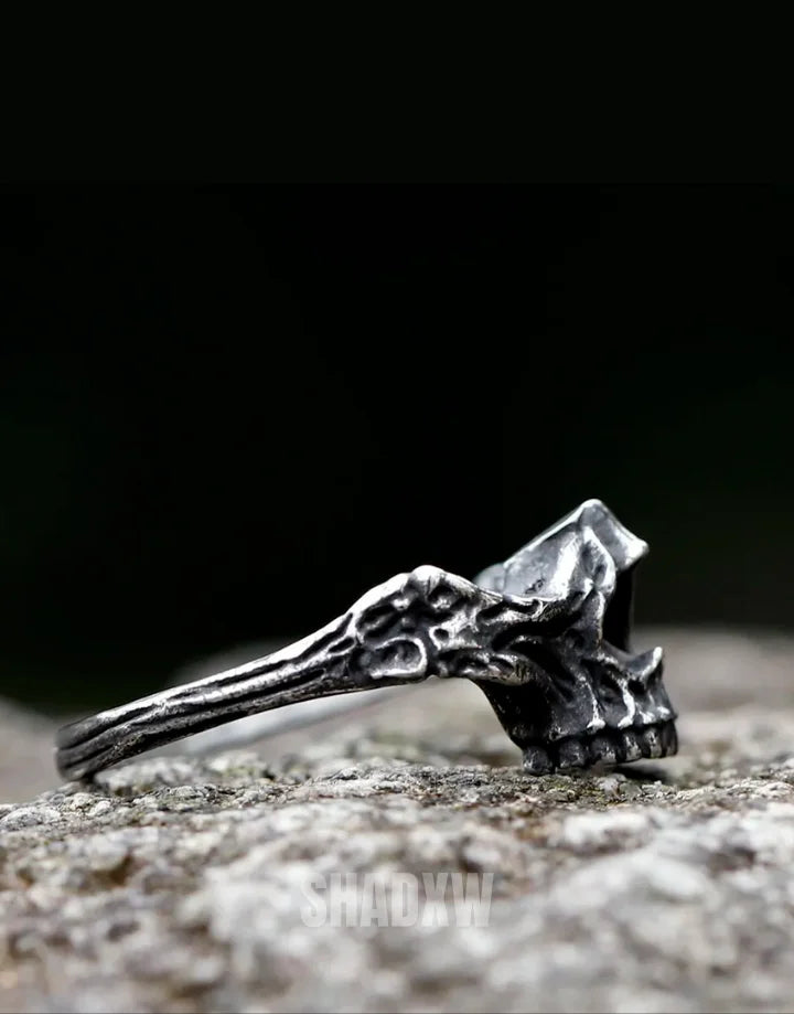 Half Jaw Skull Ring