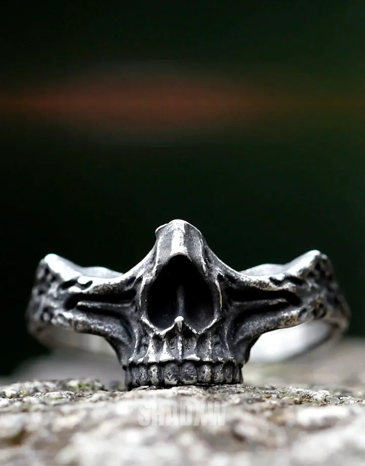 Half Jaw Skull Ring