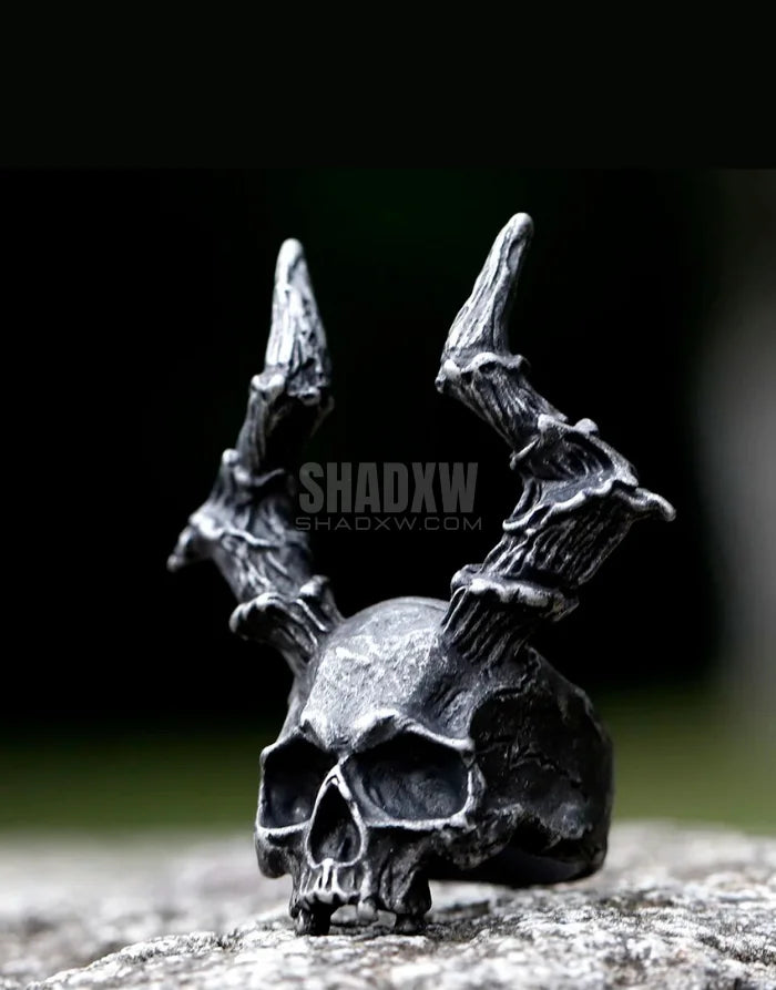 Horned Skull Ring