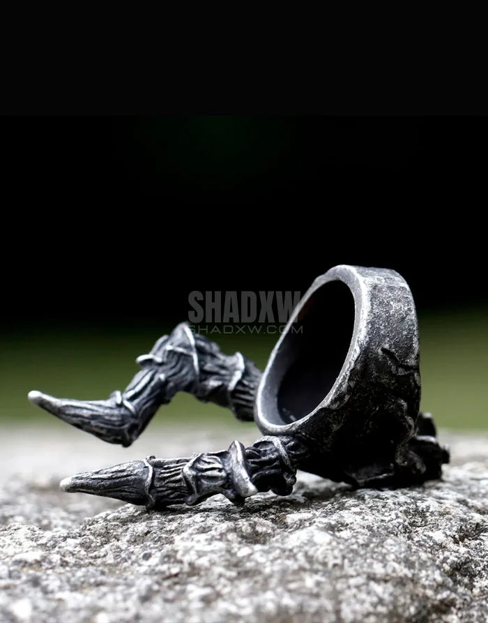 Horned Skull Ring