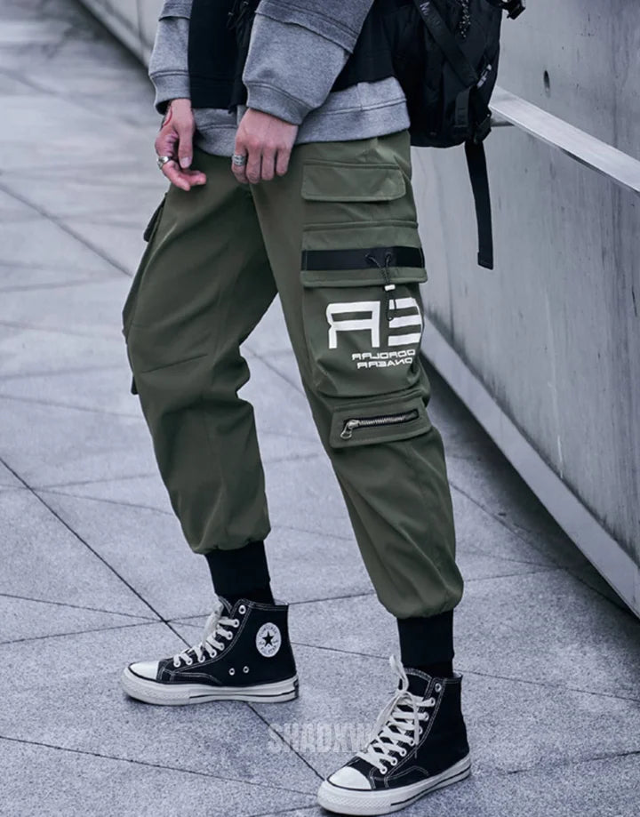 Khaki Cargo Pants Streetwear