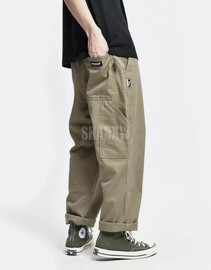 Multi Pockets Hakama Pants