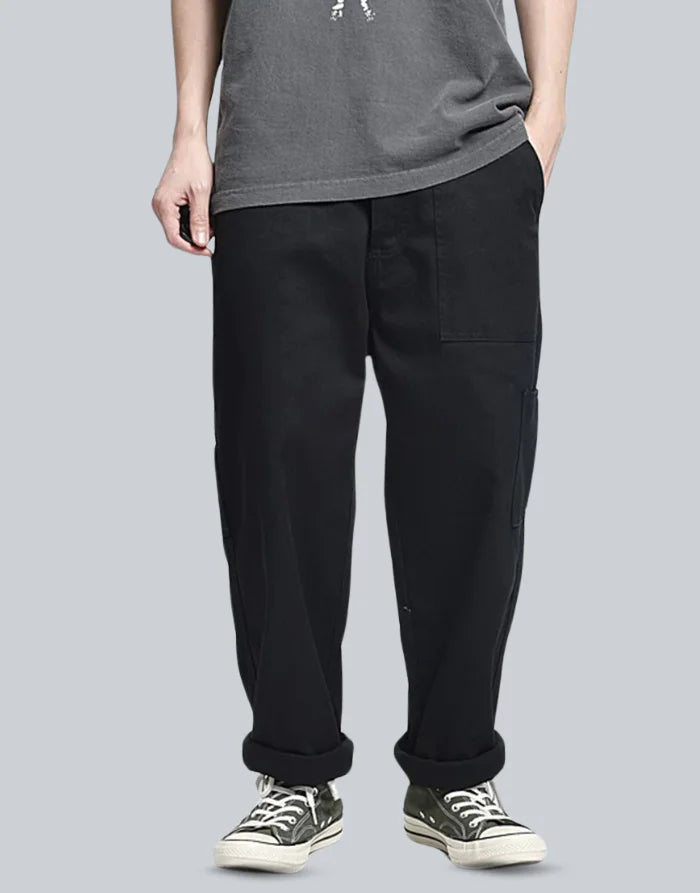 Multi Pockets Hakama Pants