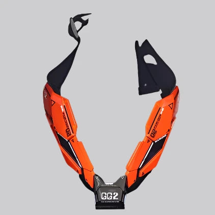 Orange Cyberpunk Mask Ninja | Techwear