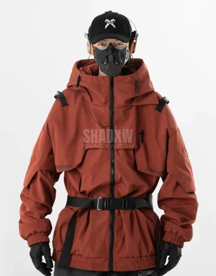 Orange Techwear Jacket