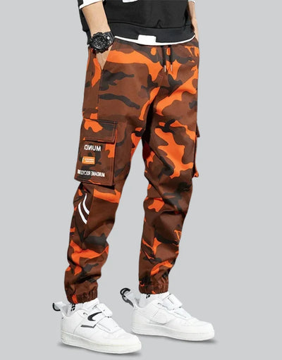 Orange Techwear Pants
