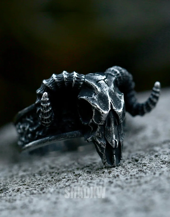 Ram Skull Ring