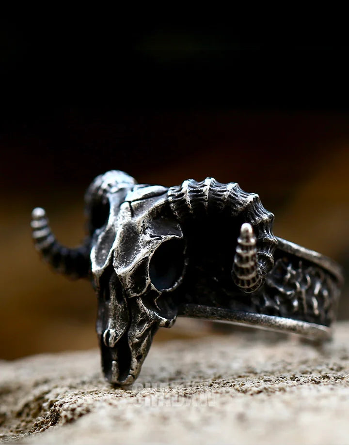 Ram Skull Ring