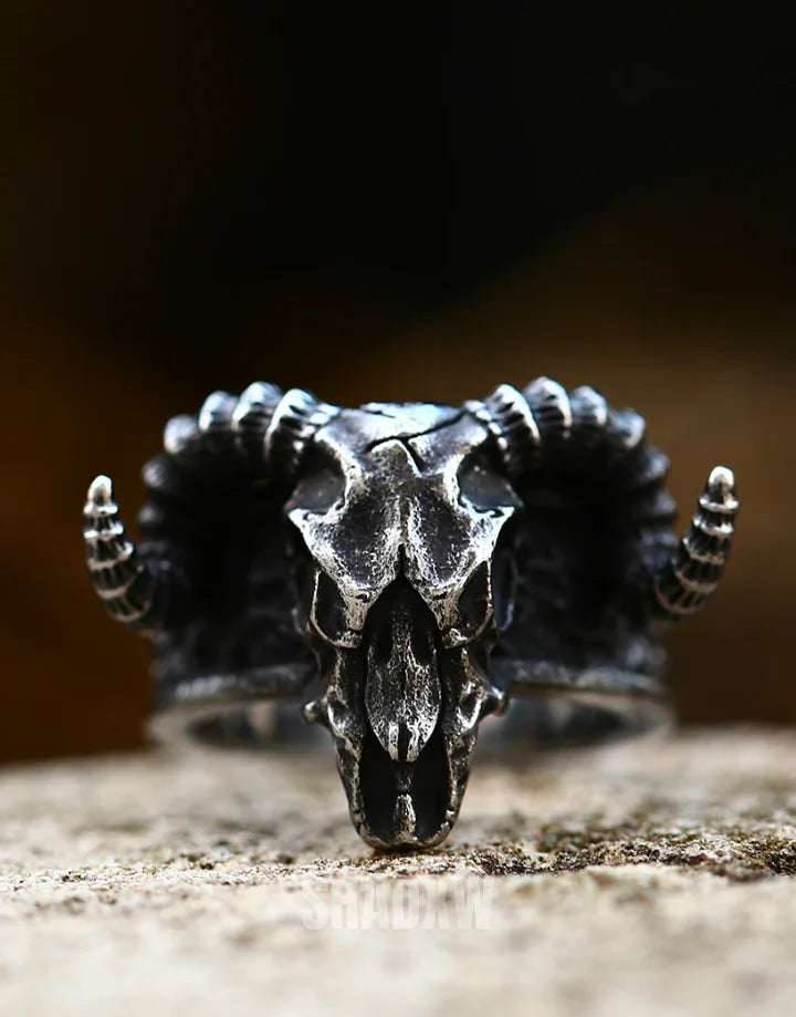 Ram Skull Ring