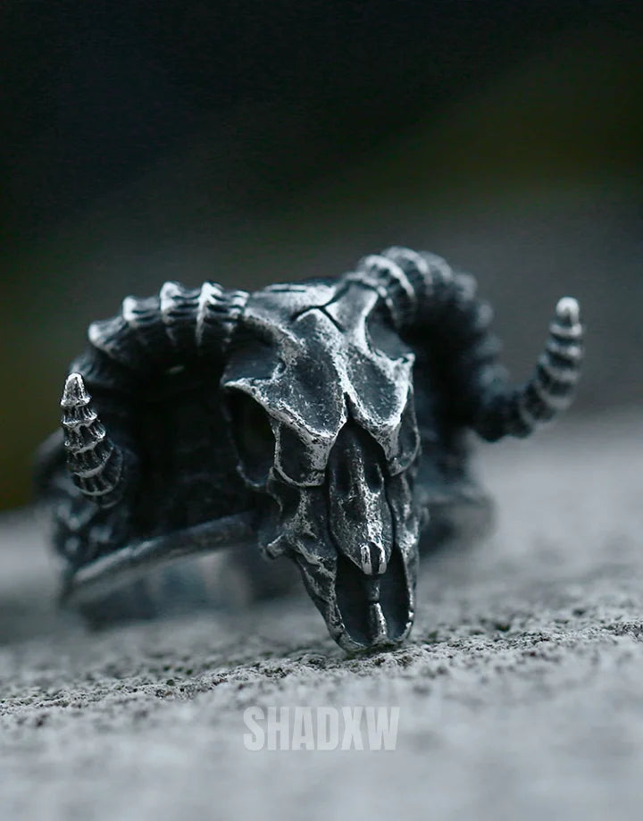 Ram Skull Ring