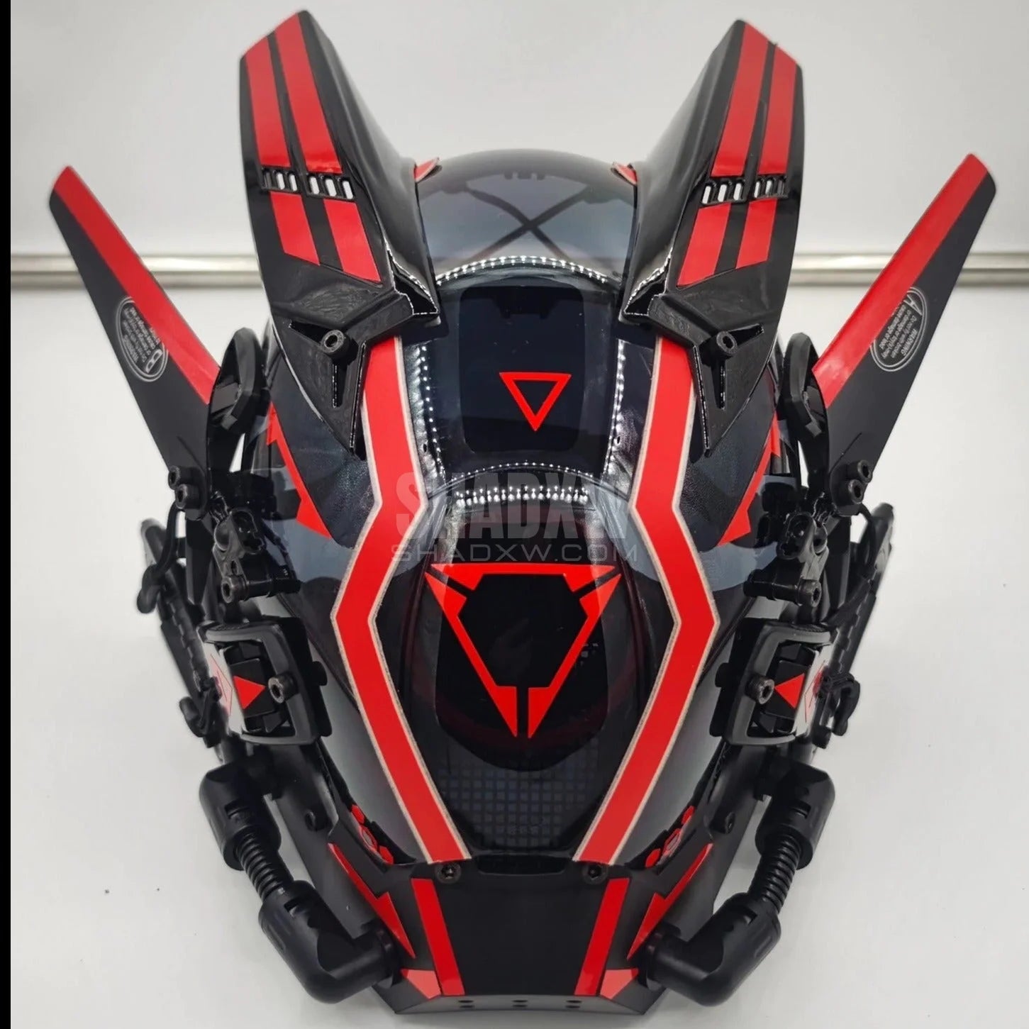 Red Cyberpunk Helmet