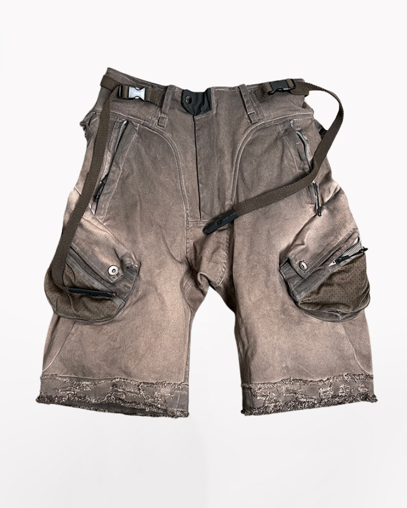 Ripped Cargo Shorts