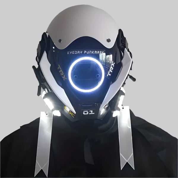 futuristic motorcycle helmet led White Cyberpunk THE NORTH FACE Women's kingfish permit available as a perfect Color:Gray and Black