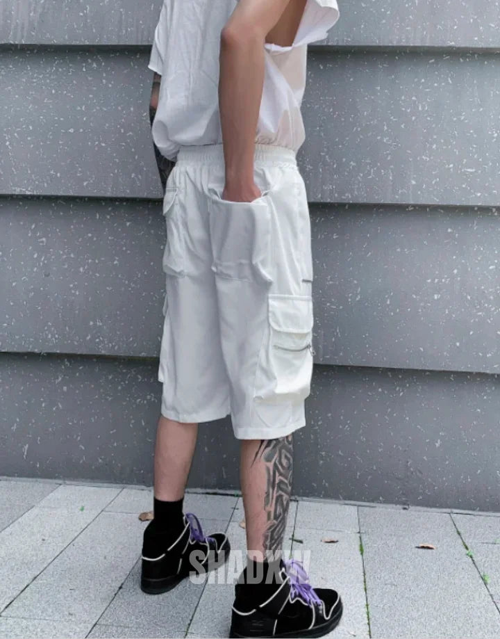 White Reflective Shorts