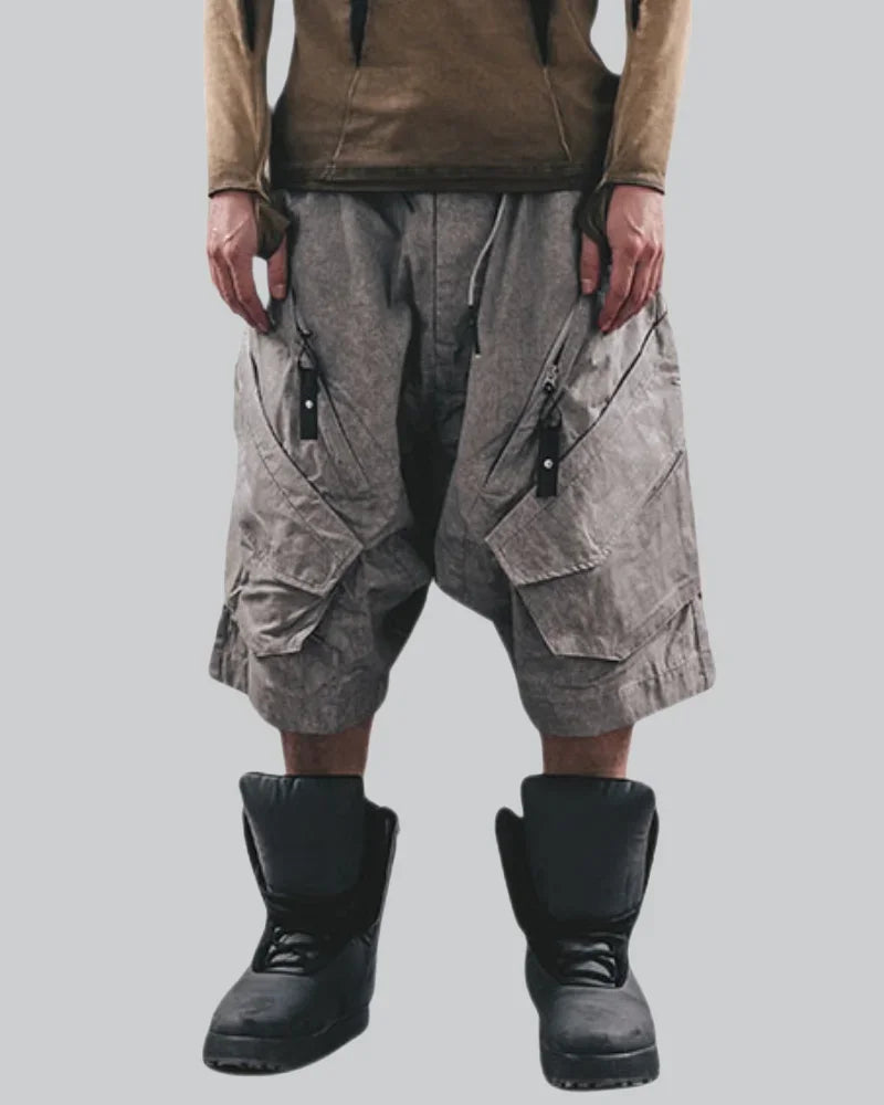 Wide Leg Cargo Shorts