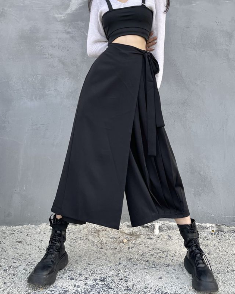 Wide Leg Skirt Pants