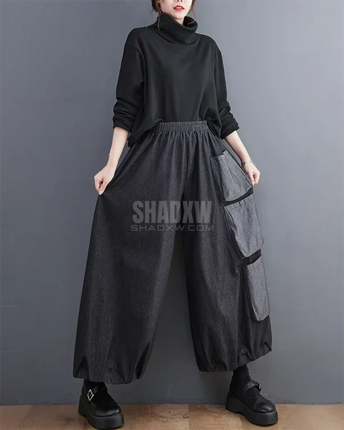 Women Hakama Pants Modern