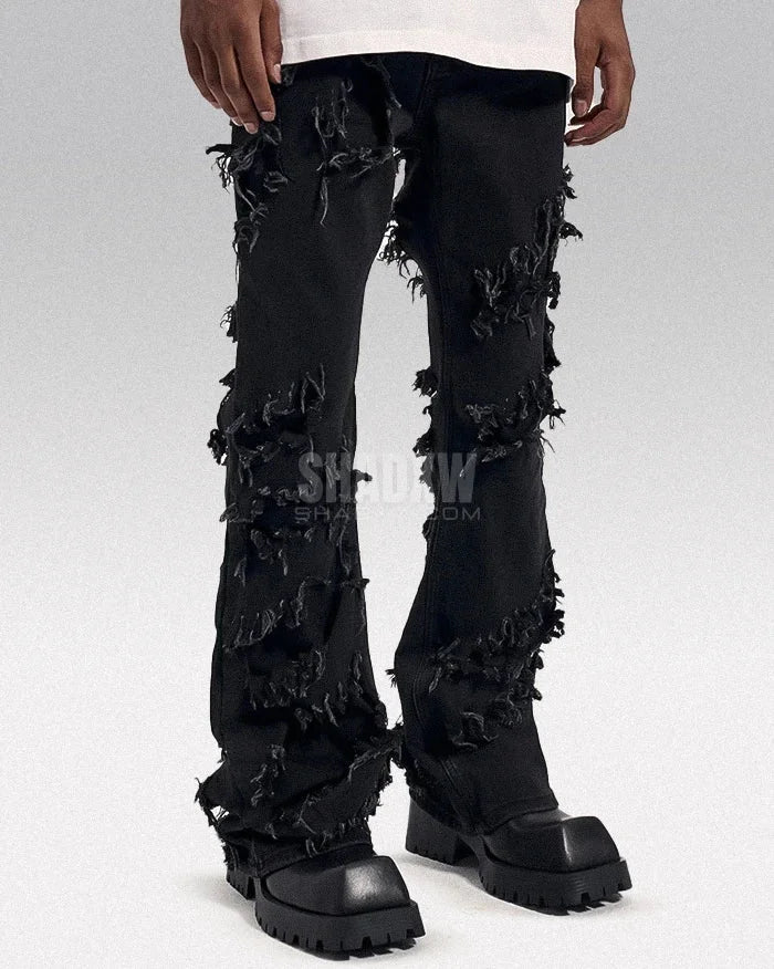 Y2K Black Ripped Jeans