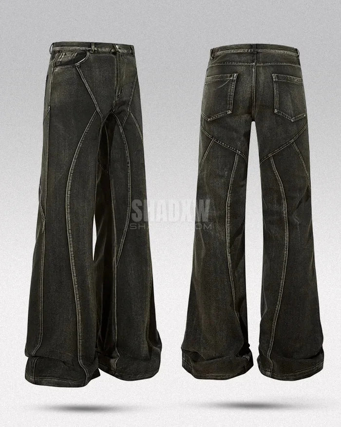 Y2K Black Wide Leg Jeans