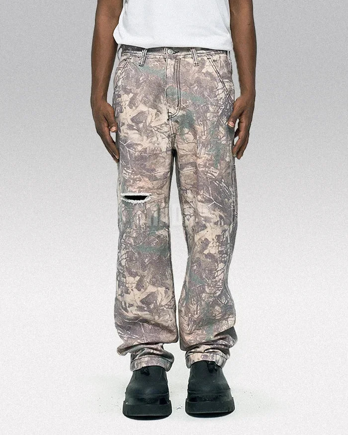 Y2K Camo Print Jeans