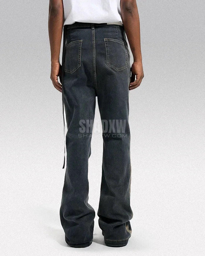 Y2K Mens Elephant Bell Bottom Jeans