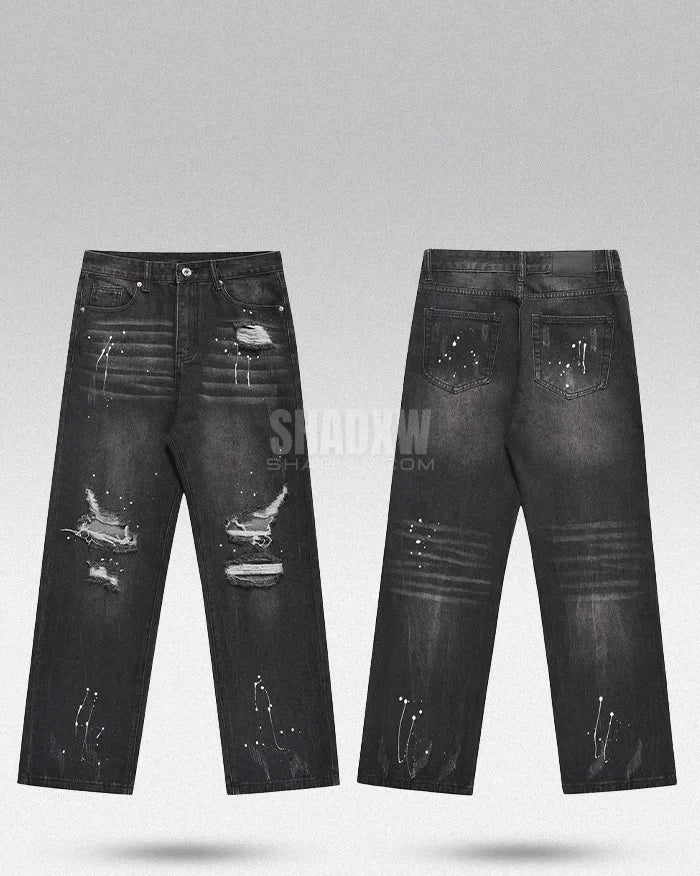 Y2K Paint Splash Jeans