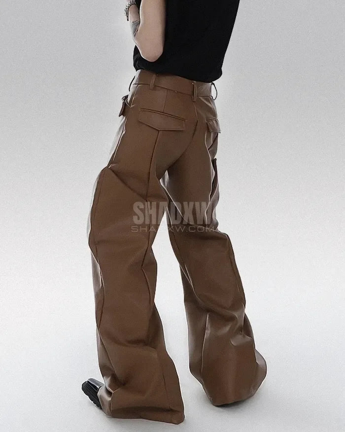 Y2K Pants PU Leather