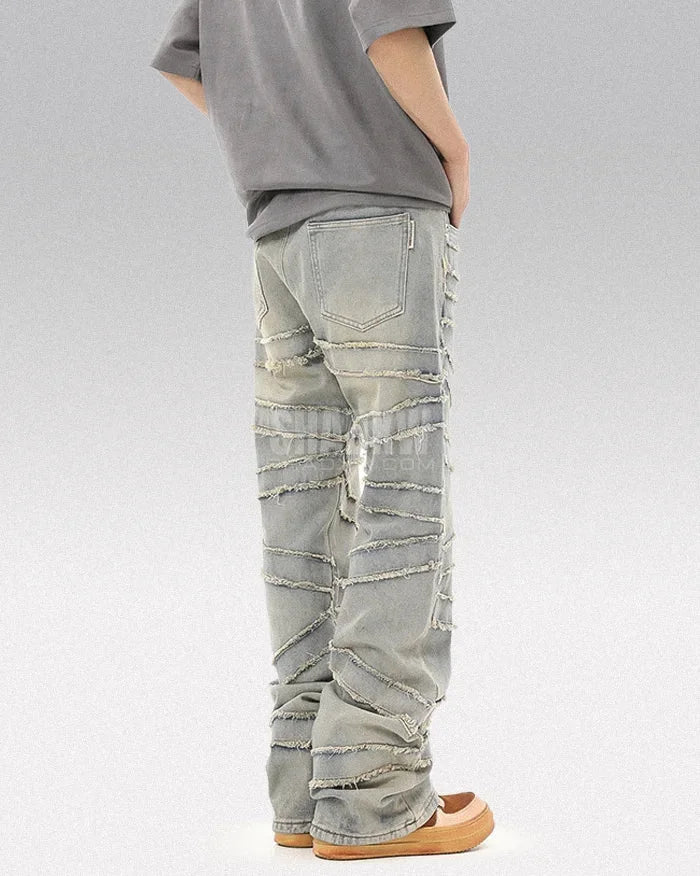 Y2K Streetwear Stacked Jeans