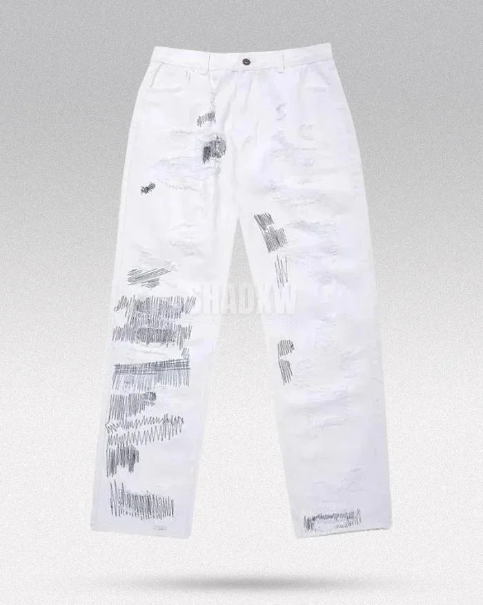 Y2K White Jeans