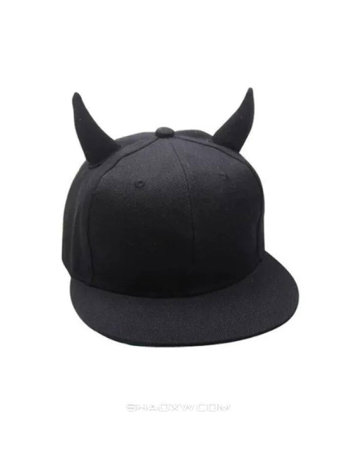 Baseball cap with horns