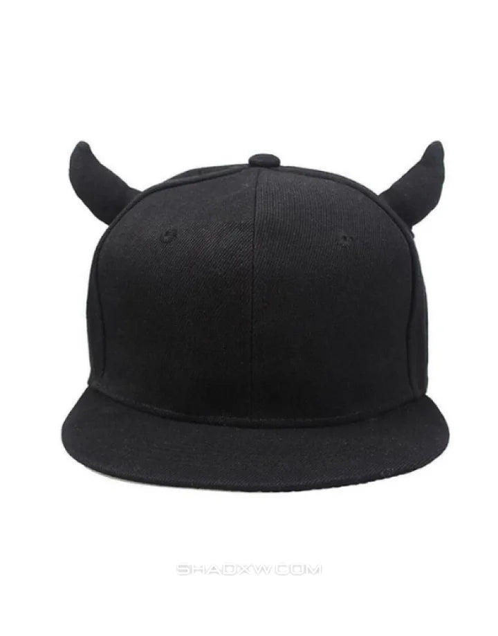 Baseball cap with horns