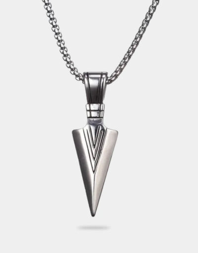 Black arrowhead necklace