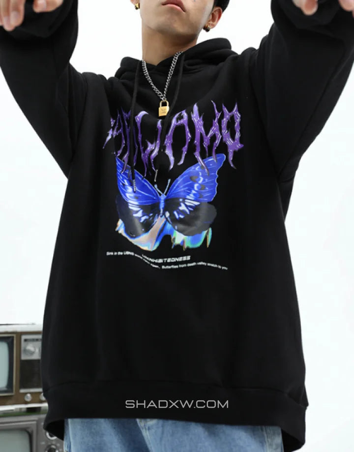 Black Butterfly Hoodie