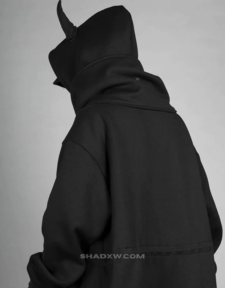 Black Hoodie with Horns