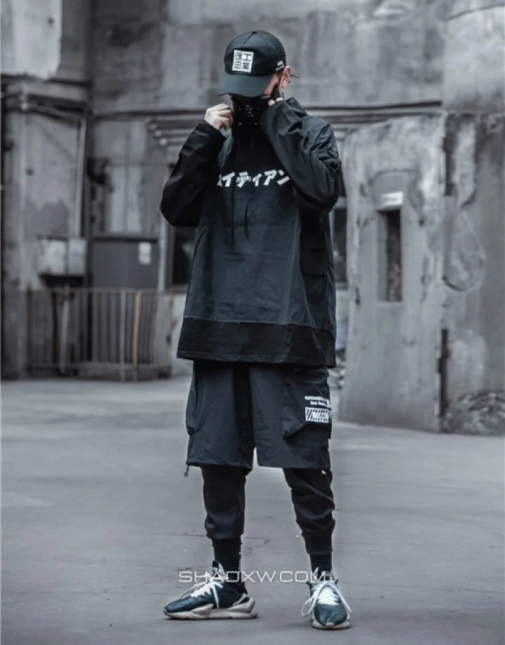 Black Japanese Hoodie