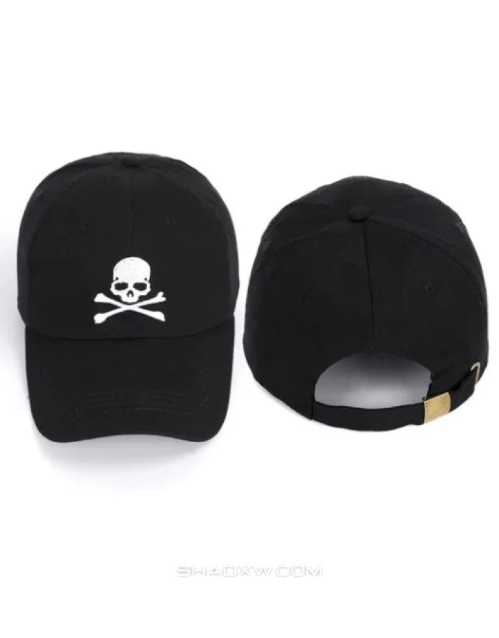 Black Skull Cap