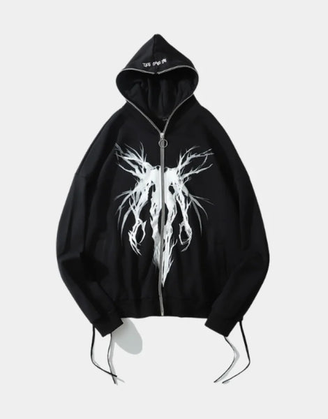 希少 SEX black Hoodieダメージ加工oopsclothing Hoshi Hoodie - Arakii