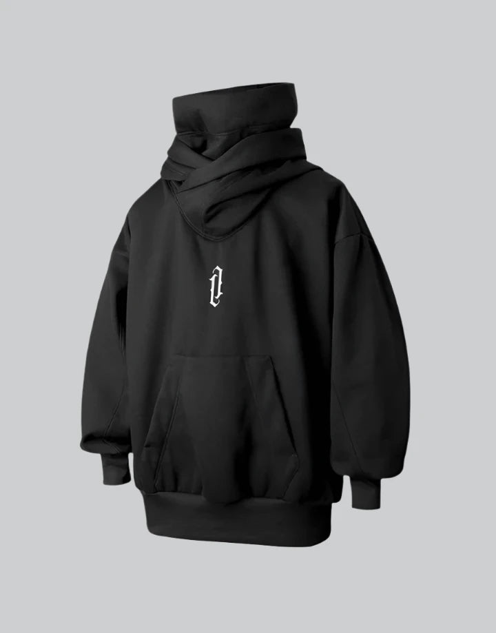 High Collar Hoodie Techwear