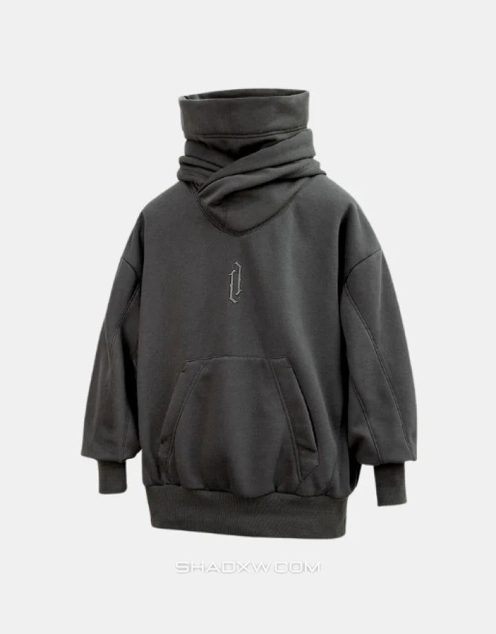 High Collar Hoodie Techwear