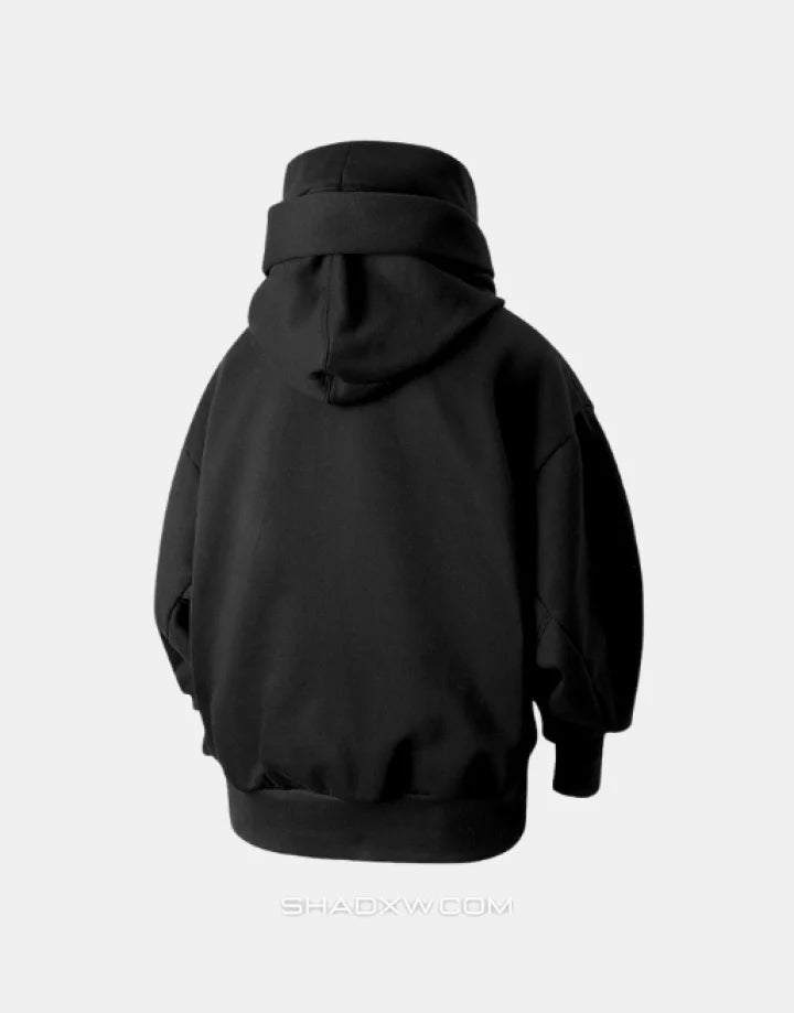 High Collar Hoodie Techwear