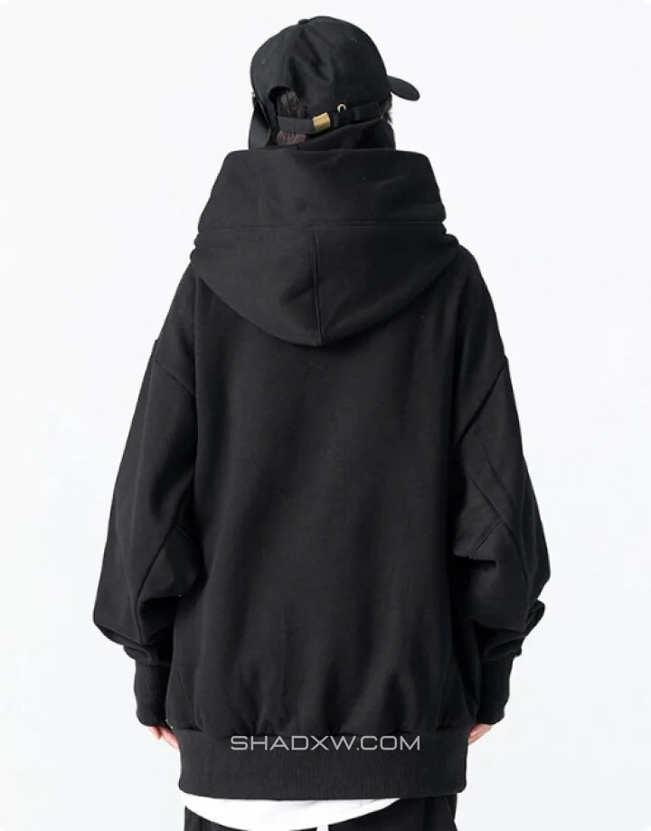 High Collar Hoodie Techwear